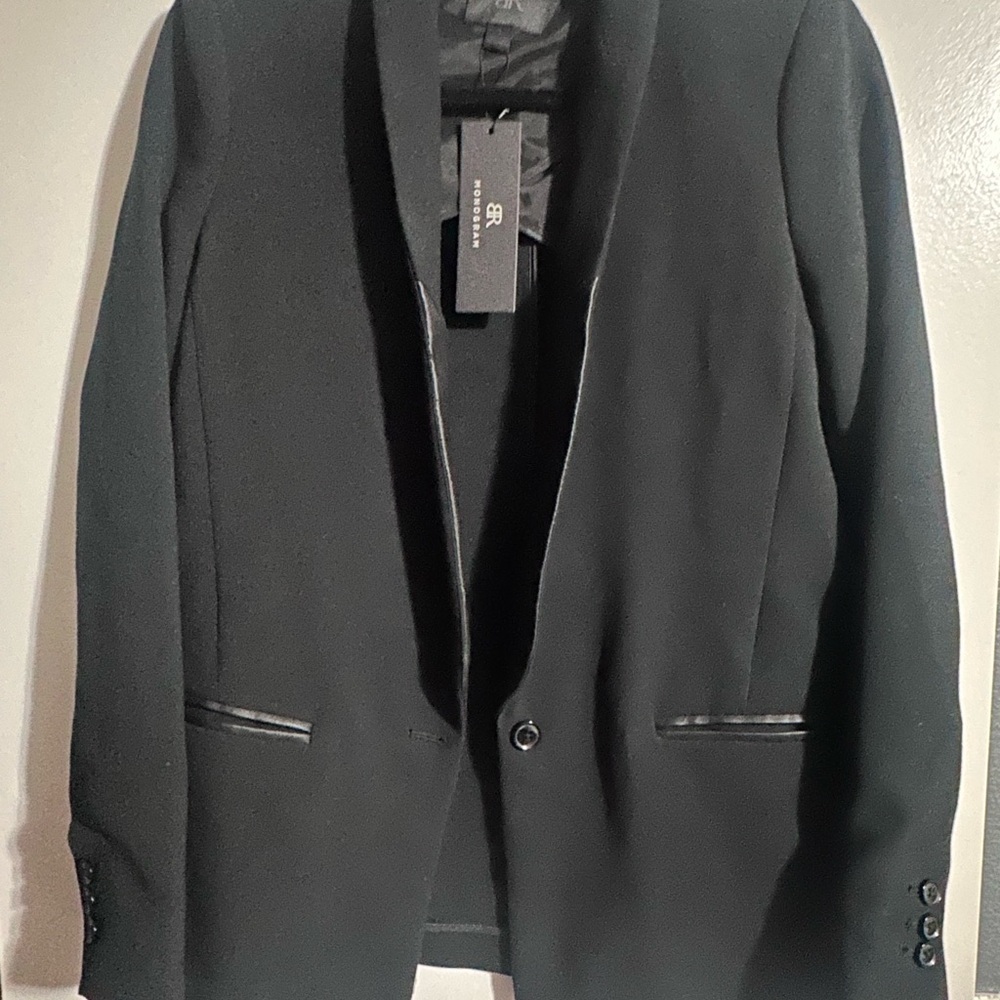 BR Monogram Women's Black Blazer - Picture 2 of 9